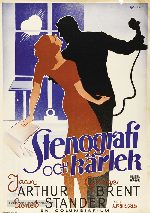 More Than a Secretary - Swedish Movie Poster
