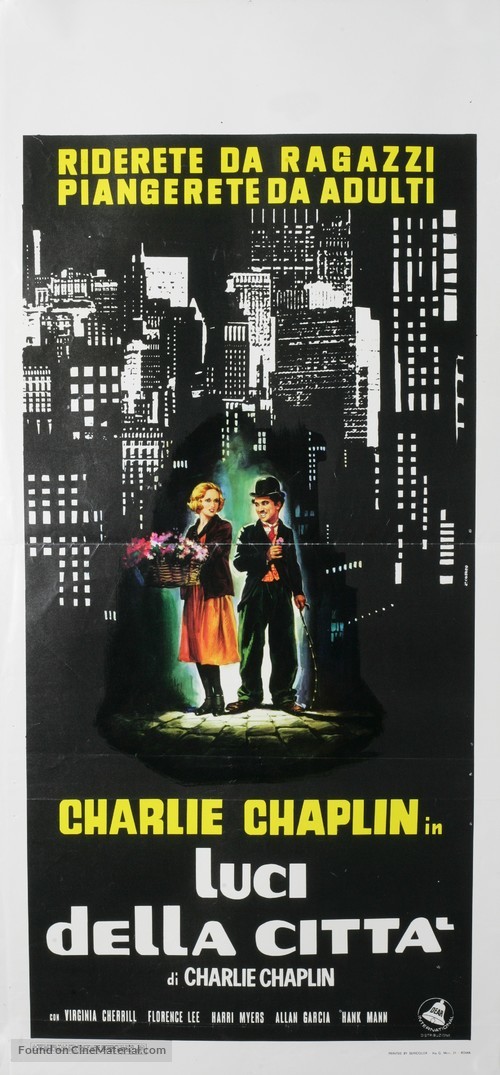 City Lights - Italian Re-release movie poster