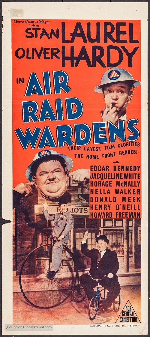 Air Raid Wardens - Australian Movie Poster