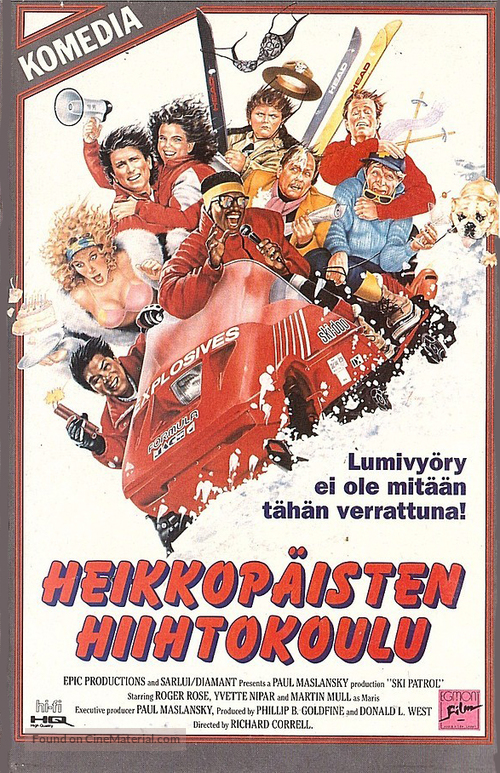 Ski Patrol - Finnish VHS movie cover