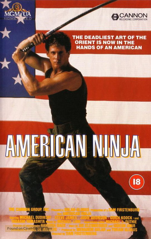 American Ninja - British VHS movie cover
