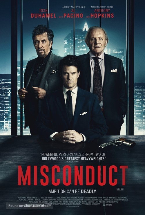 Misconduct - British Movie Poster