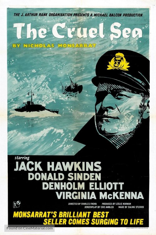 The Cruel Sea - British Movie Poster