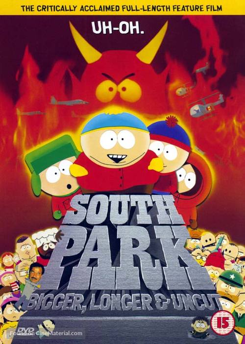 South Park: Bigger Longer &amp; Uncut - British DVD movie cover