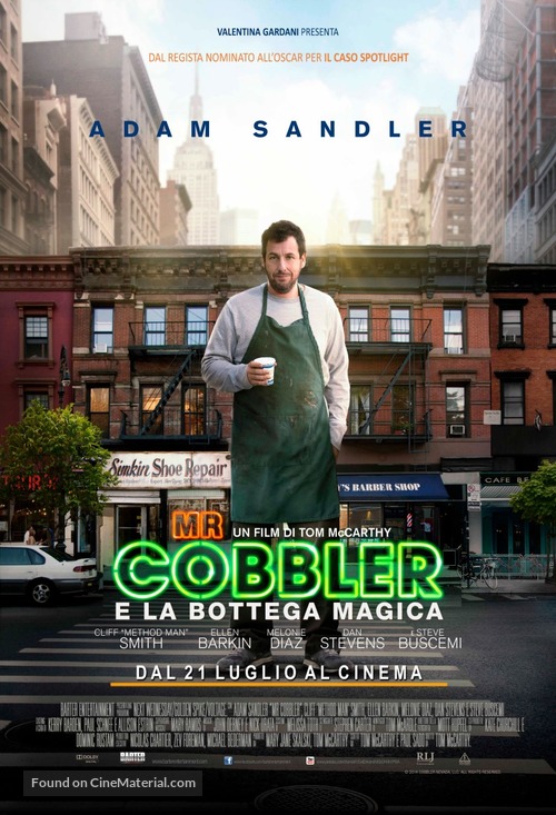 The Cobbler - Italian Movie Poster