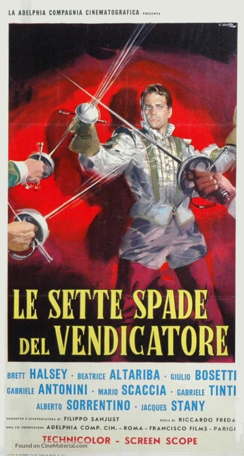 Le sette spade del vendicatore - Italian Movie Poster