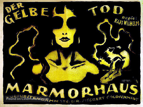 Der gelbe Tod, 1. Teil - German Movie Poster