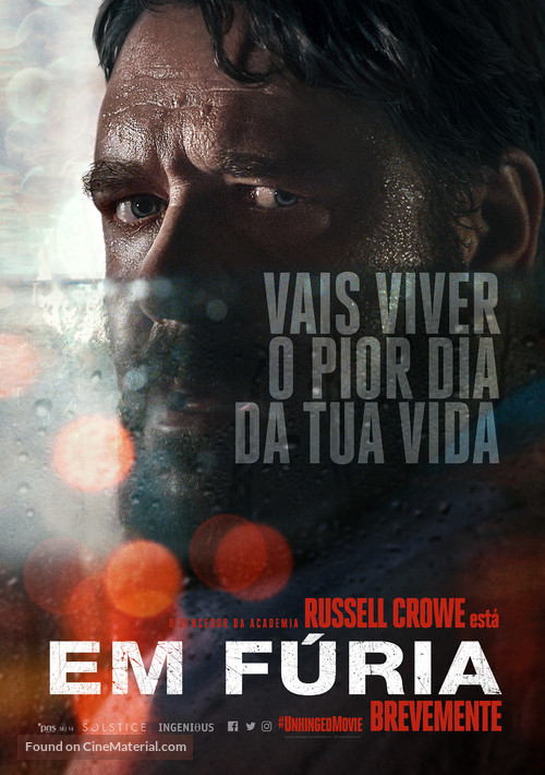 Unhinged - Portuguese Movie Poster