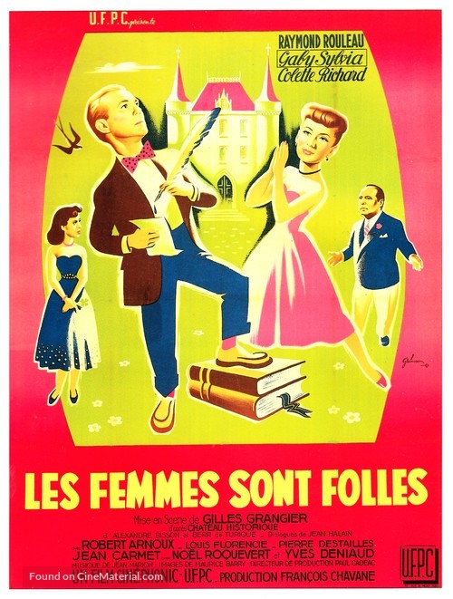 Les femmes sont folles - French Movie Poster