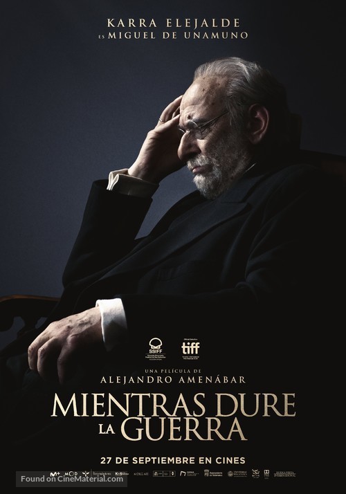 Mientras dure la guerra - Spanish Movie Poster