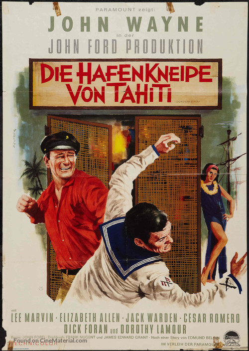 Donovan&#039;s Reef - German Movie Poster