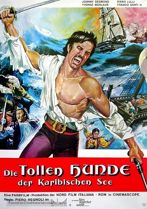 Lo sparviero dei Caraibi - German Movie Poster
