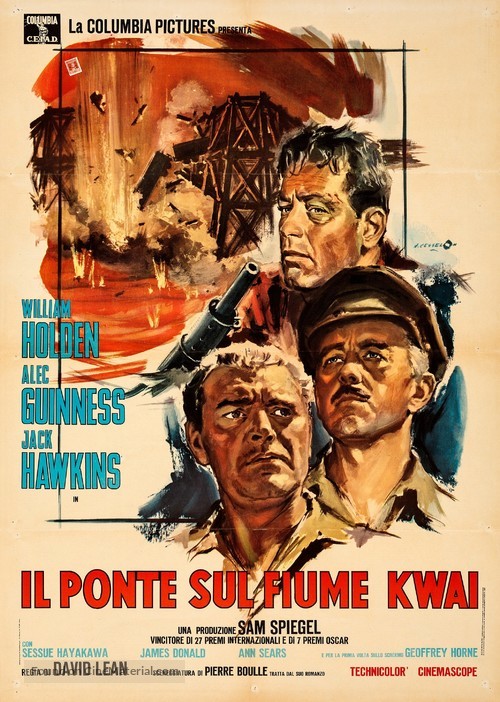 The Bridge on the River Kwai - Italian Re-release movie poster