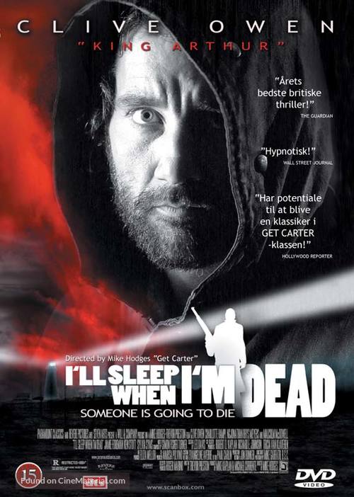 I&#039;ll Sleep When I&#039;m Dead - Danish DVD movie cover