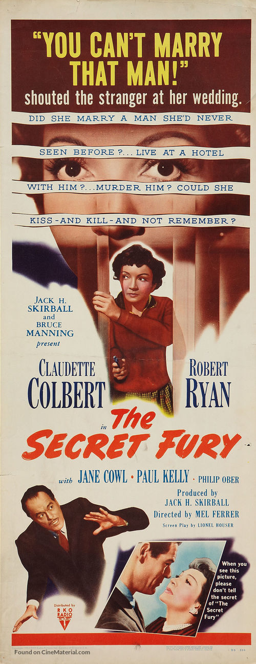 The Secret Fury - Movie Poster