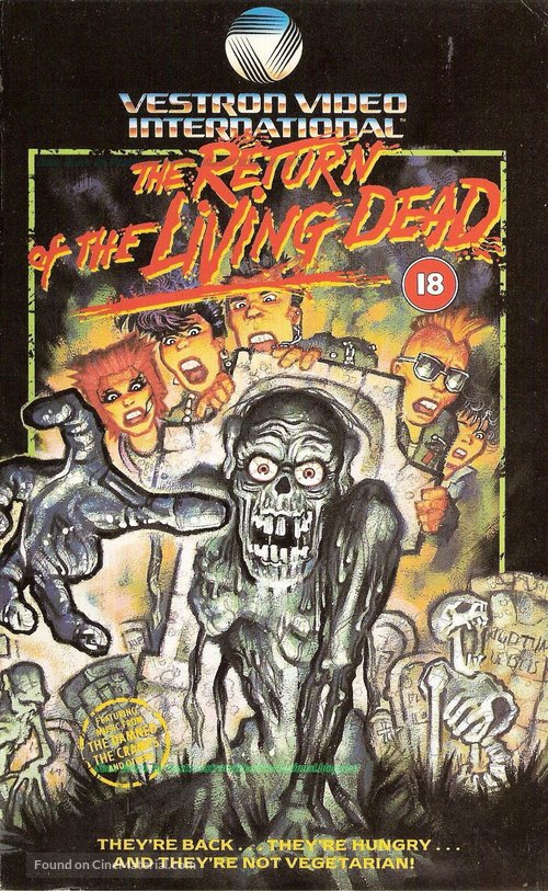 The Return of the Living Dead - British VHS movie cover