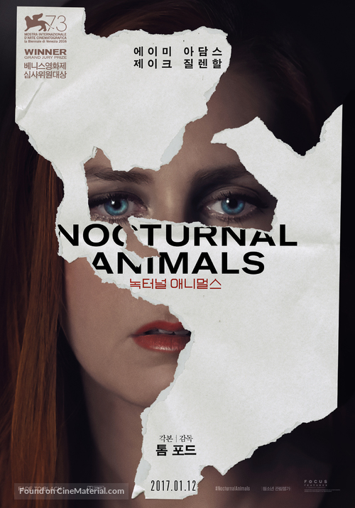 Nocturnal Animals - South Korean Movie Poster