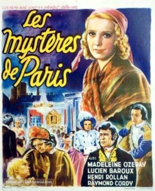 Les myst&egrave;res de Paris - French Movie Poster