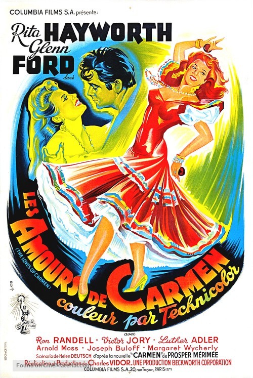 The Loves of Carmen - French Movie Poster