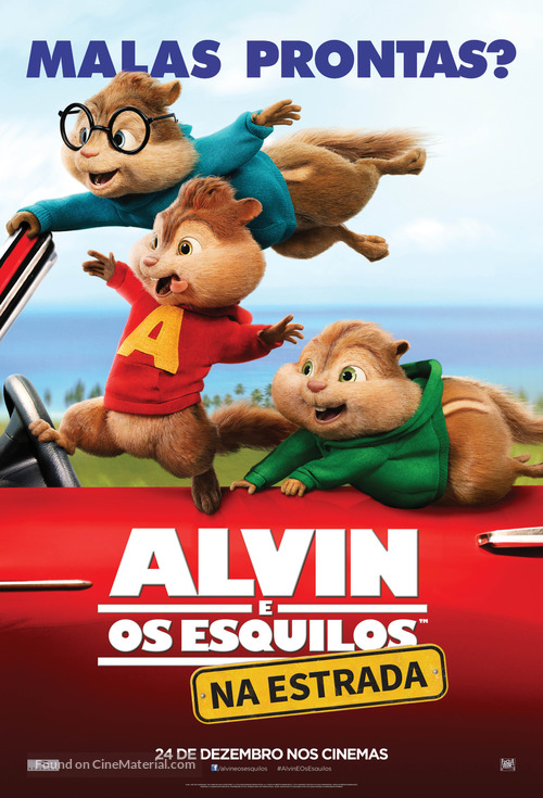 Alvin and the Chipmunks: The Road Chip - Brazilian Movie Poster