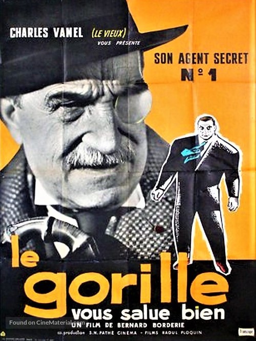 Le gorille vous salue bien - French Movie Poster