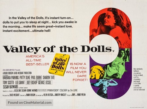 Valley of the Dolls - British Movie Poster