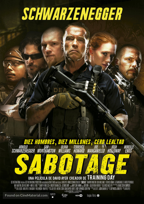 Sabotage - Spanish Movie Poster