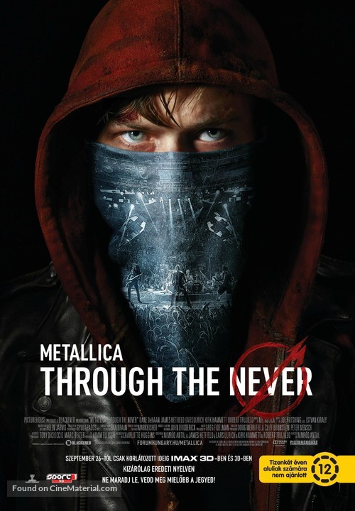 Metallica Through the Never - Hungarian Movie Poster