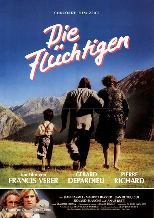 Les fugitifs - German Movie Poster