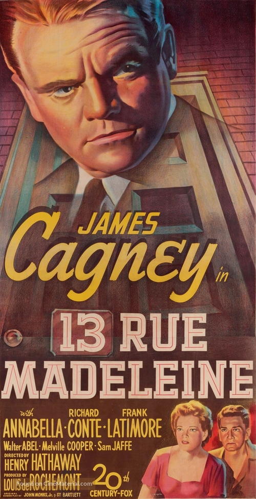 13 Rue Madeleine - Movie Poster