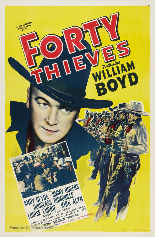 Forty Thieves - Re-release movie poster