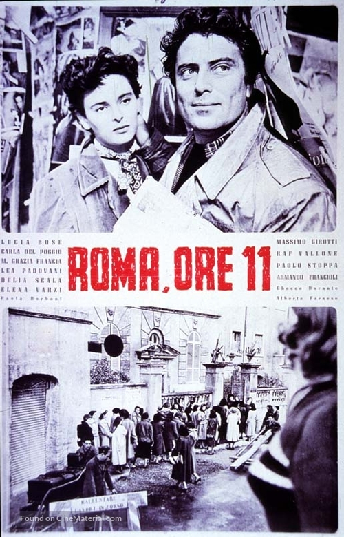 Roma ore 11 - Italian Movie Poster
