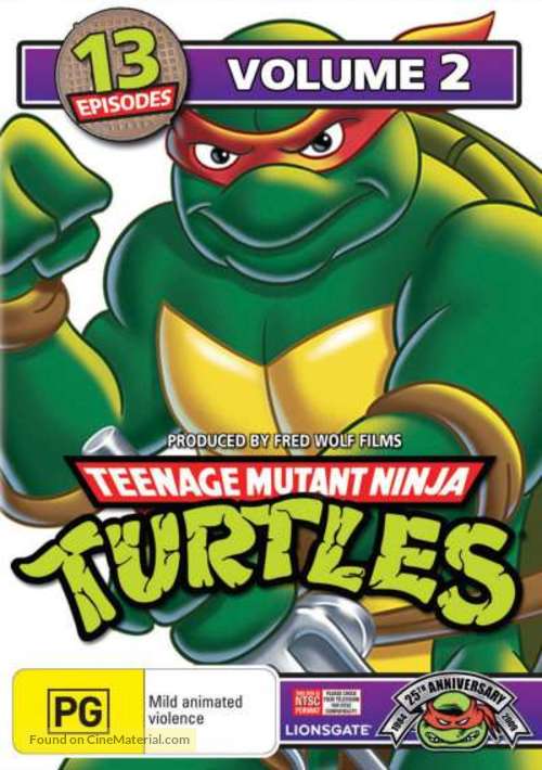 &quot;Teenage Mutant Ninja Turtles&quot; - Australian DVD movie cover