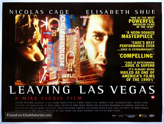 Leaving Las Vegas - British Movie Poster