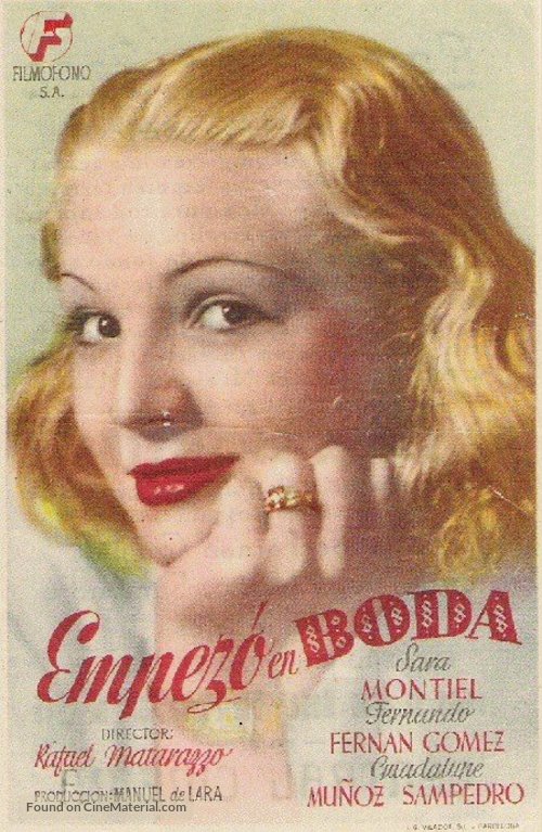 Empez&oacute; en boda - Spanish Movie Poster