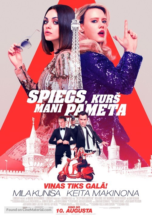 The Spy Who Dumped Me - Latvian Movie Poster