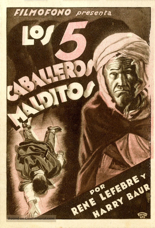 Les cinq gentlemen maudits - Spanish Movie Poster