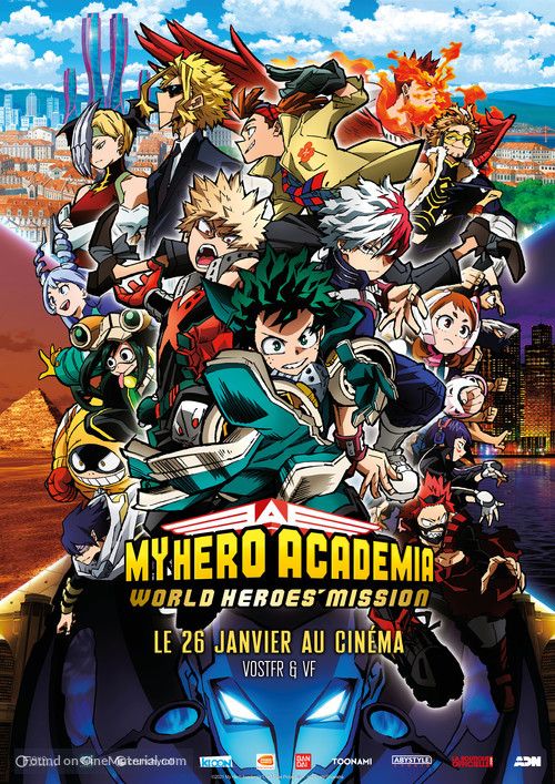 Boku no Hero Academia: World Heroes Mission - French Movie Poster