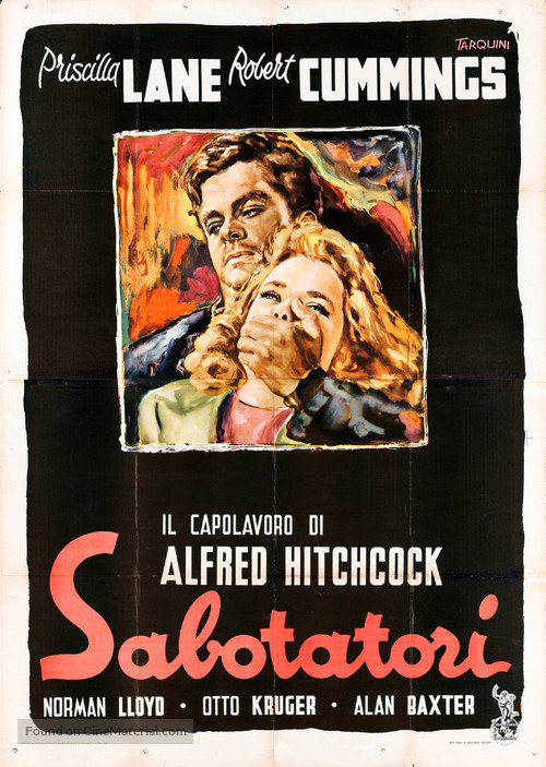 Saboteur - Italian Movie Poster