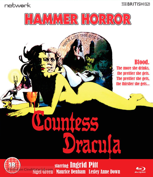 Countess Dracula - British Blu-Ray movie cover