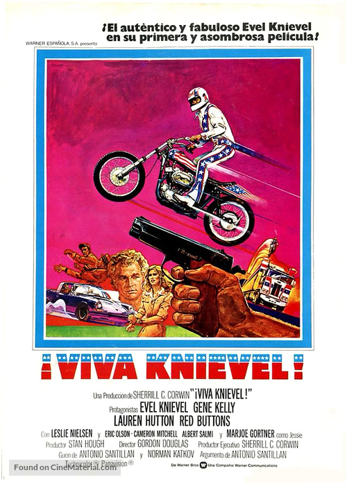 Viva Knievel! - Spanish Movie Poster