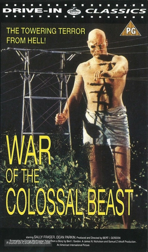 War of the Colossal Beast - British VHS movie cover