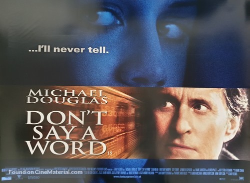 Don&#039;t Say A Word - British Movie Poster