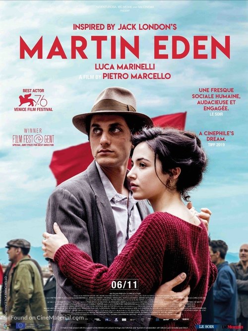 Martin Eden - Belgian Movie Poster
