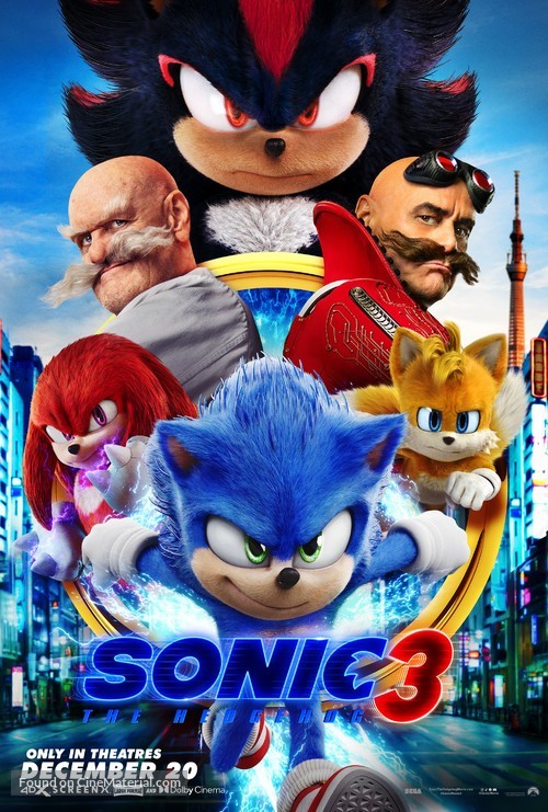 Sonic the Hedgehog 3 - Movie Poster