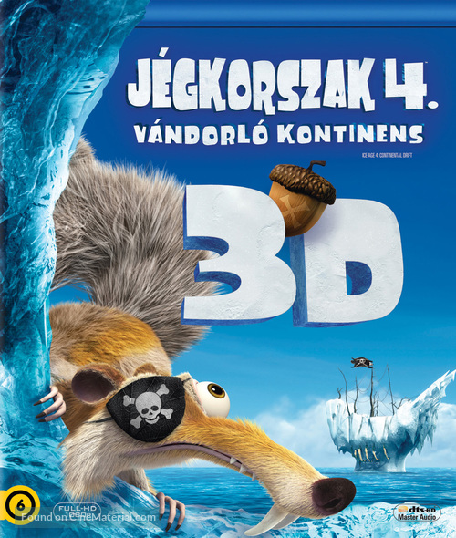 Ice Age: Continental Drift - Hungarian Blu-Ray movie cover