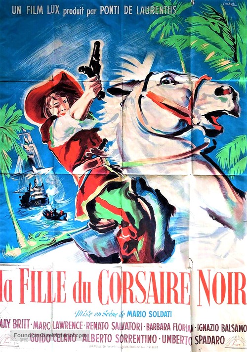 Jolanda la figlia del corsaro nero - French Movie Poster