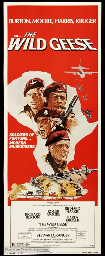 The Wild Geese 1978 Movie Poster the-wild-geese-1978-movie-poster
