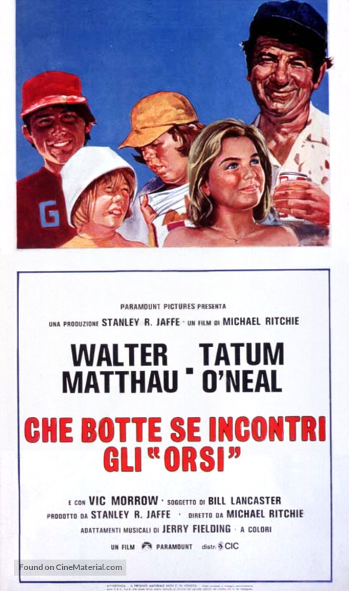 The Bad News Bears - Italian Theatrical movie poster
