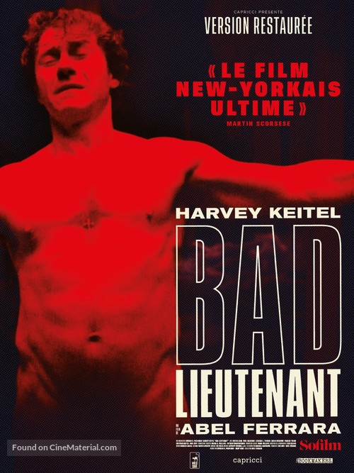 Bad Lieutenant - French Re-release movie poster